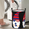 thumbnail image 5 of Bingfone 4th of July Gnomes Waterproof Foldable Laundry Hamper Bucket with Handles for Storage Bin,Clothes Hamper (Small ), 5 of 6