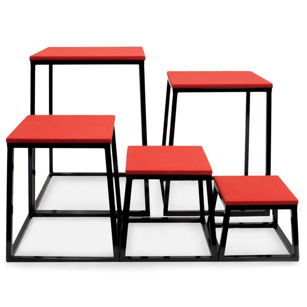 Set Of 5 Plyometric Jump Boxes 12 18 24 30 36 Walmart Com Walmart Com
