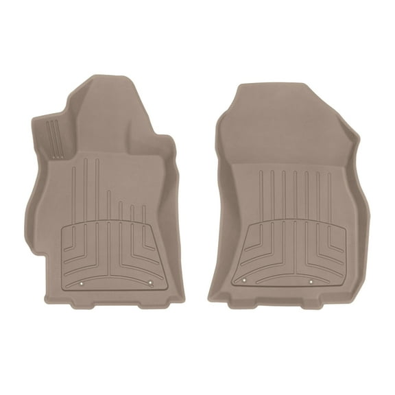 WeatherTech FloorLiner HP Custom Fit Floor Mats compatible with Subaru Legacy, Outback - 1st Row (Driver & Passenger), Tan