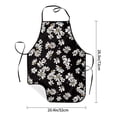 thumbnail image 2 of Goofa Bib Apron, Unisex Aprons Adjustable Waterdrop Resistant Cooking Kitchen Apron for Chef, Daisies Flowers Pattern Apron Bulk, 2 of 5