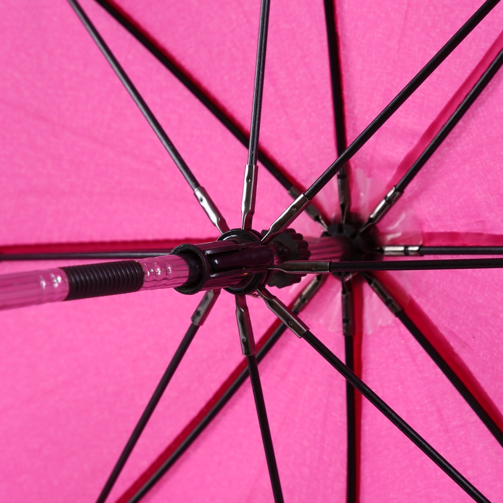 CLISPEED Baby Stroller Umbrella UV Rays Umbrella Rainproof Parasol Baby Cart Sun Umbrella for Outside Outdoor Car Rain Pink