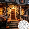 thumbnail image 5 of Tuvgenk Stretchable Halloween Spider Web 78x39 Inch Cotton Mesh Decor with 20 Plastic Spiders for Indoor Outdoor Party Scene Display, 5 of 6