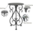 thumbnail image 4 of Metal Plant Stands 2 Pack, Heavy Duty Plant Pedestal 17" Tall, Single Flower Pot Holder for Indoor, Outdoor, Patio, Porch, Garden, Balcony, Black, 4 of 15