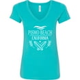 thumbnail image 3 of Inktastic Pismo Beach California Trip Surfing Women's V-Neck T-Shirt, 3 of 5