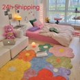 thumbnail image 1 of Decorative Home Carpet Large Area Colorful Living Room Flower Thickened Decoration Rug Non-slip Washable Floor Mat, 1 of 7