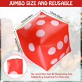 thumbnail image 3 of Juego de 3 dados gigantes inflables Blulu de 30 cm, color rojo, 3 of 6