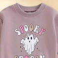 thumbnail image 7 of yboeqw Toddler Baby Boys Clothing Outfits 2 Piece Trendy Print Long Sleeve Round Neck T-Shirt and Relaxed Fit Pants Sets Purple,Size 18-24 Months, 7 of 7