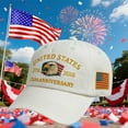 thumbnail image 7 of United States 250th Anniversary Hat - Adjustable Patriotic Eagle Design Cap for Men Women (250 Year American Celebration)(3Pcs-White), 7 of 7