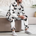 thumbnail image 7 of Goofa Funny Chicken for 2-piece Loungewear Set Men’s Sleepwear Set Soft PJs Cozy loungewear Comfy Sleep Set Winter Pajamas-Large, 7 of 7