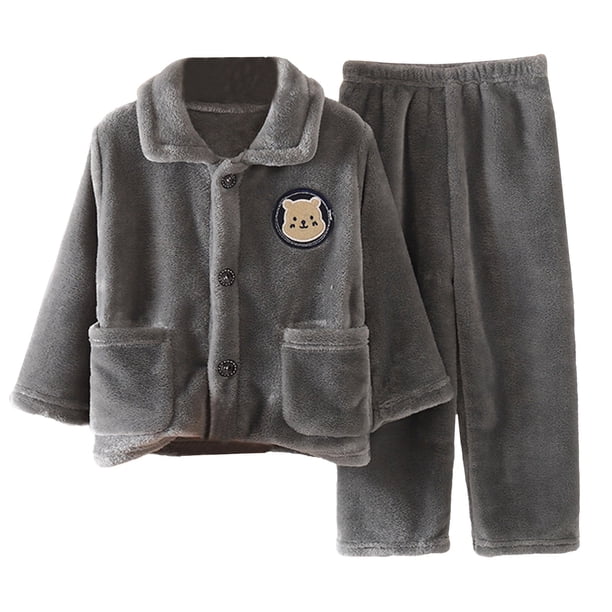 Conjunto de pijama de invierno de 2 piezas para niños y niñas, sudadera con estampado de letras y pantalones casuales, conjunto de 2 piezas de ropa de otoño e invierno para niños, ropa de dormir de
