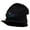 Black, variant on Mardi Gras with Jester Embroidered Big Knit Ribbed Beanie with Visor - Charcoal XL-3XL