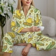 thumbnail image 6 of Bingfone Womens Pajama Sets Corn And Corn Oil Print,Long Sleeve Loungewear Pajamas Set-Small, 6 of 8
