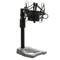 MLINS  Universal Microphone Stand Lapel Table Condenser USB Kit Black