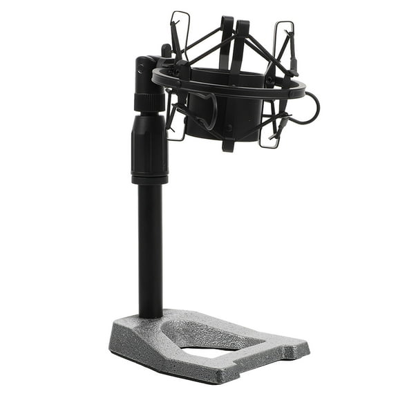 MLINS  Universal Microphone Stand Lapel Table Condenser USB Kit Black