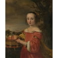 thumbnail image 3 of Ferdinand Bol 12x14 Black Modern Framed Museum Art Print Titled - Petronella Elias (1648-1667) with a Basket of Fruit (1657), 3 of 5