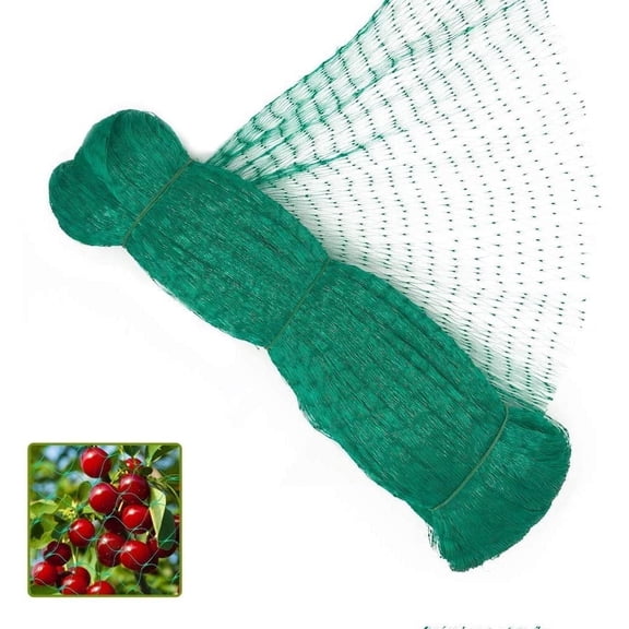 Tutuviw Bird Netting Garden Netting Pest Barrier,Cicada Netting for Garden Against Birds, Deer,Squirrels(13 x 19.8ft Green)