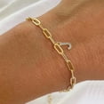 thumbnail image 3 of Gold Initial Bracelets for Women Girls - Dainty 16K Gold Plated Bracelet | 26 Alphabets Bracelets | Monogram Charm Bracelet | Preppy Jewelry | Gold Jewelry for Women | Teen Girls Gifts Stuff, 3 of 7