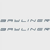 Bayliner Boat Brand Decals | Atlantic Teal Logo Stickers (Pair)