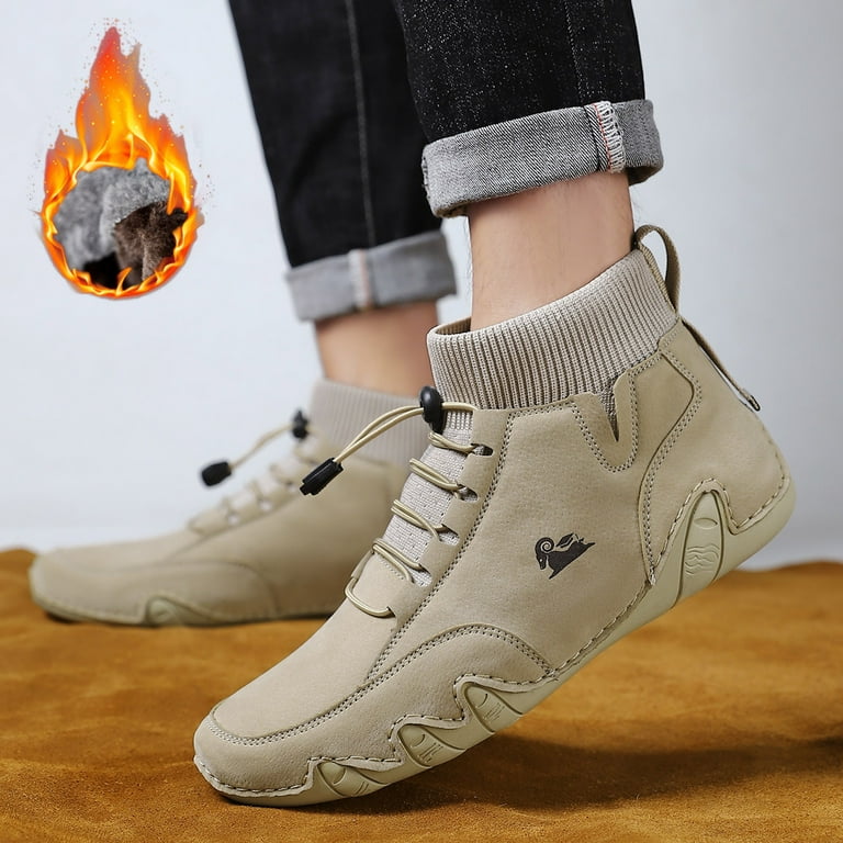 Fsqjgq Lacrosse Boot Mens Shoes High Top Elastic Band Sport Shoes