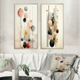 thumbnail image 1 of Designart "Retro Pastel Opulence Circular Geometry II" Modern Geometric Framed Wall Art Set Of 2 - Modern Black Gallery Wall Frame Set For Home Decor, 1 of 6