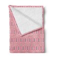 thumbnail image 2 of Boho Soft Flannel Fleece Throw Blanket, Continuous Floral Sun Like Motif Folk Art Inspired Repetition, Cozy Plush for Indoor and Outdoor Use, 60" x 80", Pale Pink and Multicolor, by Ambesonne, 2 of 5