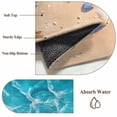 thumbnail image 6 of 2x3 Ft Entryway Area Rug, Ocean Beach Kitchen Rug Runner Washable Floor Mat, Coastal Nautical Starfish Shells Sea Waves Non Slip Indoor Door Mat Throw Carpet for Bathroom Living Room Bedroom, 6 of 8