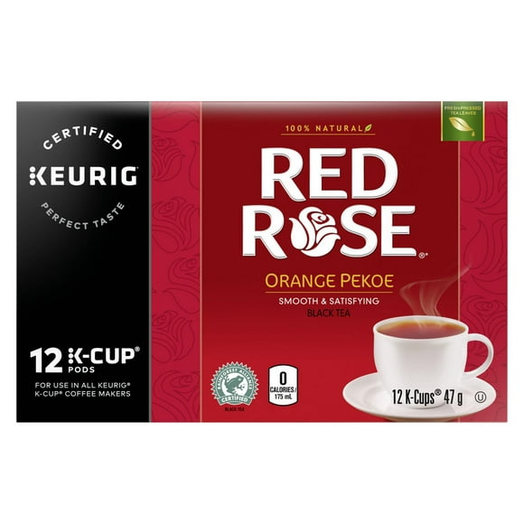 Thé Noir Red Rose 12 capsules K-cup 12 unités Thé Noir