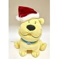 thumbnail image 3 of Scholastic Clifford The Big Red Dog yellow T-bone Puppy in Christmas Holiday Santa hat 11" Plush Soft Toy, 3 of 4