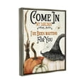 thumbnail image 4 of Stupell Industries Come In Spooky Halloween Holiday Painting Gray Floater Framed Canvas Art Print Wall Art, 17 x 21, 4 of 10