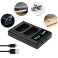 thumbnail image 4 of Dual Micro/TypeC Dual Port Camera Dual Display Dual Dock Charger for LPE6/E6N Camera Battery, 4 of 7