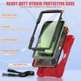 thumbnail image 3 of Case for Samsung Galaxy Tab Active5 Pro 2025 / Active4 Pro 2022 / Active Pro 2019 10.1" Shockproof Drop Protection Cover with Screen Protector Pencil Holder Stand Shoulder Strap Stylus Pen, 3 of 7