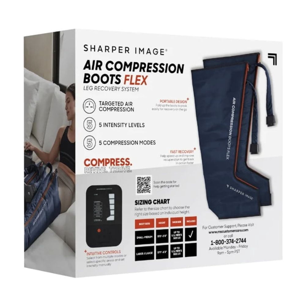 Sharper Image Air Compression Boots Flex Leg Recovery System