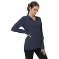 thumbnail image 3 of TRYSIL Women's UPF 50+ Sun Protection Hoodie Jackets Athletic Lightweight Full-Zip Long Sleeve Outdoor, 3 of 8