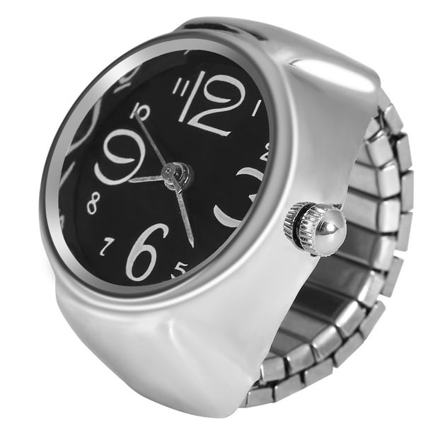 Reloj de Anillo Reloj Digital Unisex Anillo de Mujer Hombre de Moda de Cuarzo Analogico Redondo Anillo de Dedo Reloj de Amor 8 Colores Anillos de Dedo Elasticos para Diferentes ANGGREK Otros