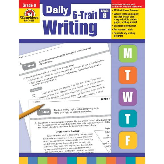 Evan-Moor Daily 6-Trait Writing, Teacher's Edition, Grade 8