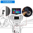 thumbnail image 1 of Reproductor multimedia portátil para coche Yuxing, Pantalla táctil capacitiva, 7 pulgadas, Inalámbrico, CarPlay, Android Auto, Negro, 1 of 5