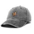thumbnail image 5 of Dalix Squirrel Embroidered Cotton Dad Hat Casual Adjustable Baseball Cap for Nature and Animal Lovers Womens in Washed Black, 5 of 5