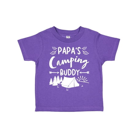 

Inktastic Papas Camping Buddy Gift Toddler Boy or Toddler Girl T-Shirt