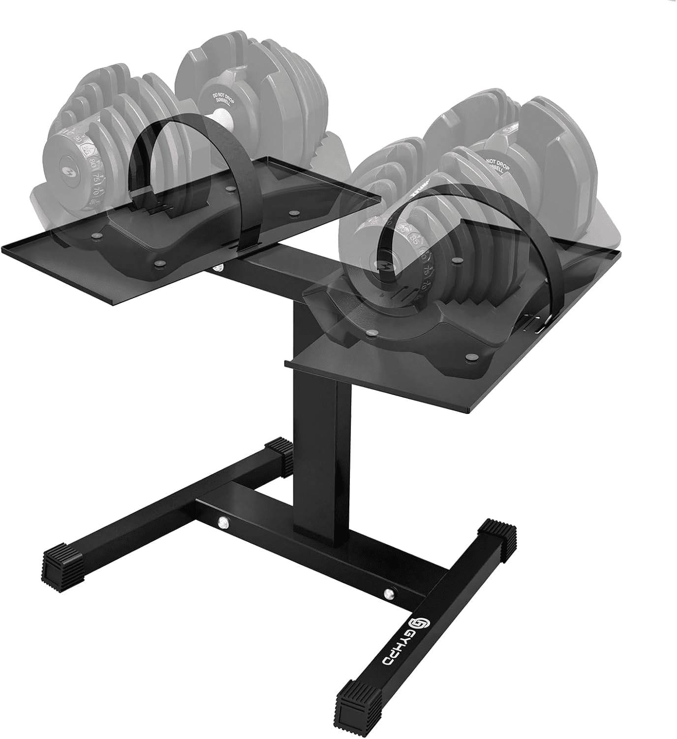 2026 NEW Adjustable Dumbbell Stand, 200 lb Capacity, Dumbbell Rack with Adjustable Belt, Heavy Duty Column Dumbbell Stand, Easy Storage & Safety for Home Gym, Dumbbell Rack Stand Only