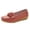 Red, variant on Modisza Leather Loafers for Women Slip on Bow Shoes Comfortable Walking Dressy Ladies Retro Work Driving Loafer Beige Size 7