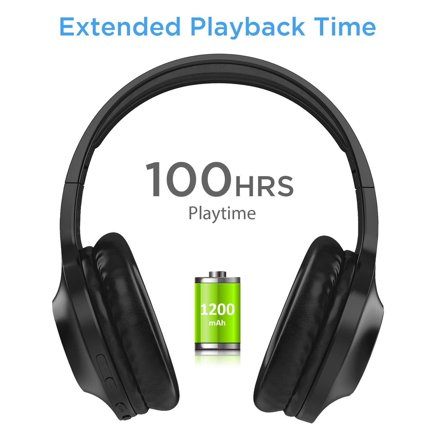 Wireless Headphones Foldable for Motorola Moto G Power (2022, 2023, 2024, 2025) - Headset w Mic Hands-free Earphones Earbuds Over Ear