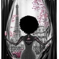 thumbnail image 1 of Cortina de ducha Paris Torre Eiffel African Girl 180x200 cm, 1 of 3