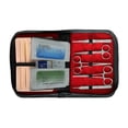 thumbnail image 1 of Seitruly Juego de instrumentos de acero inoxidable de grado médico para práctica de sutura Kit de práctica de entrenamiento de sutura Ayudas para vestirse con gancho de botón, 1 of 6