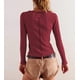 thumbnail image 4 of CORIRESHA Women's Y2K Solid Color Slim Fit Button Straight Shoulder Round Neck Ribbed Long Sleeve Cardigan, 4 of 4