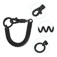 thumbnail image 4 of Retractable Coil Springs Keychain with Metal Lobster Clasp Keyring for Keys Wallet, Black 2 Pack, 4 of 6