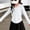 White, variant on Eltusu Girls Sun Protection Jackets, Solid Color Hooded Zipper Long Sleeve Rash Guard White Size 4-5 T