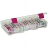 Creative Options Pro Latch Storage System, 10.875" x 5.5" x 1.75", 6 Clear Stack Jar Sets, Clear/Magenta