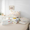 thumbnail image 6 of Feelyou Cartoon Plant Floral Twin Bedding Sets 7-Piece, Simple French Style Bedding Comforter Set, Kawaii Groovy Flower Reversible Sheet Sets, Luxury Bedroom Decor, 6 of 8