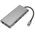 thumbnail image 2 of Multiport Adapter, 11 In 1 Fast Charging High Resolution 5Gbps Transmission RJ45 Ethernet USB C Dock  For Laptops, 2 of 8