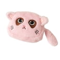 thumbnail image 2 of Monedero de gato con forma de animal, monedero para guardar monedas, auriculares y peluche, regalo para niños. Rosa, 2 of 8